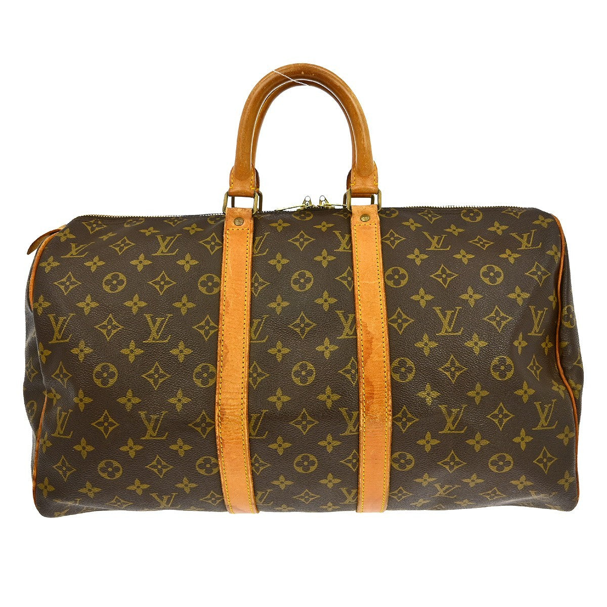 Louis Vuitton Keepall Bag Monogram Canvas Brown Canvas Travel Bag