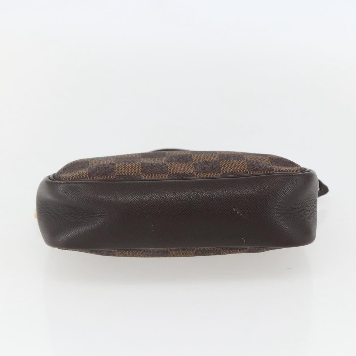 Louis Vuitton Trousse Make Up Bag Damier Canvas Brown Canvas Clutche & Pouche Bag