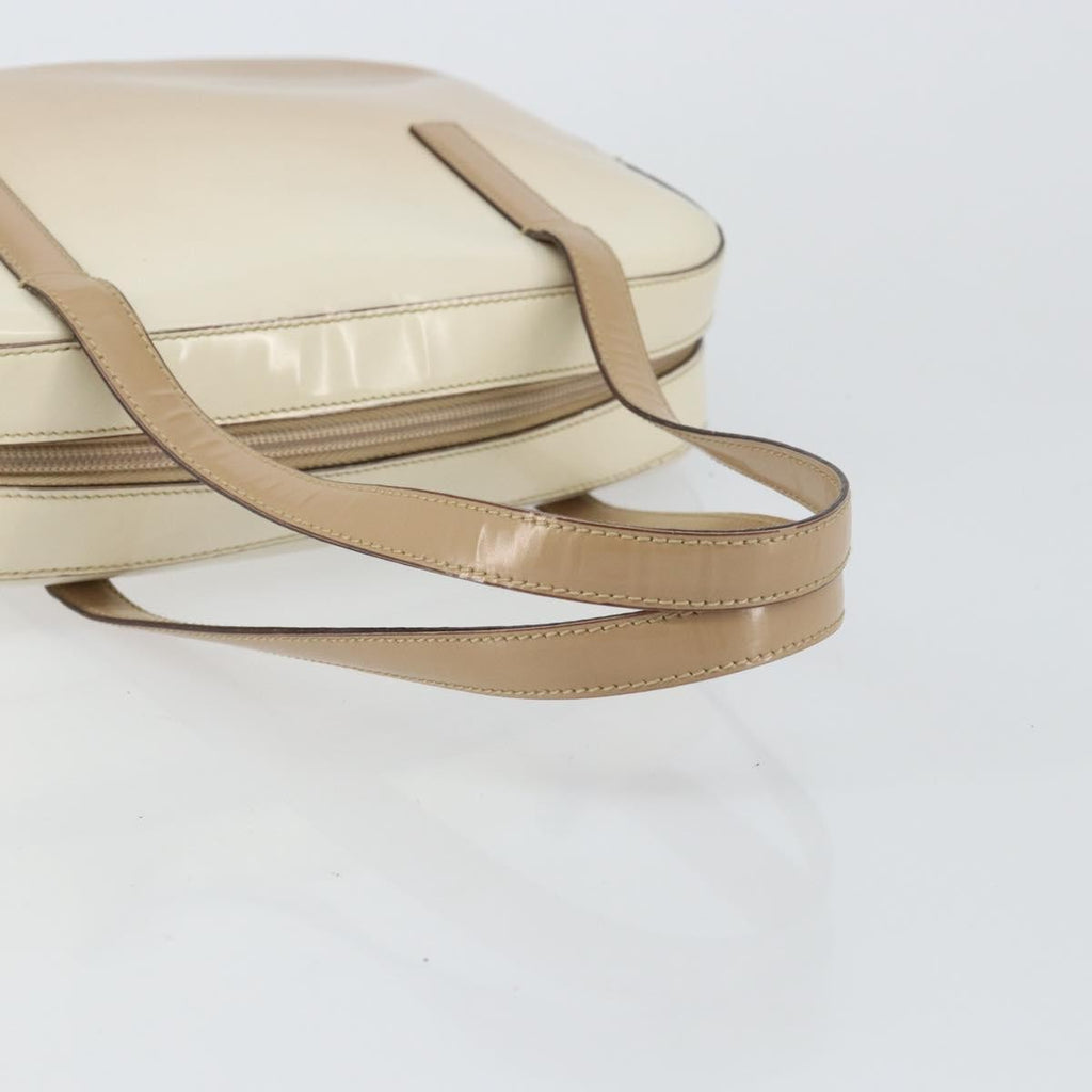 Prada Re-Edition 1995 Handbag Patent Leather Beige Patent_Leather Handbag