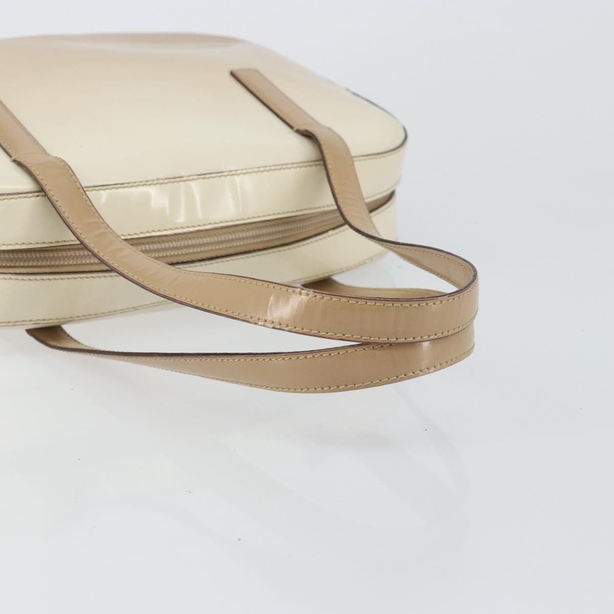 Prada Re-Edition 1995 Handbag Patent Leather Beige Patent_Leather Handbag