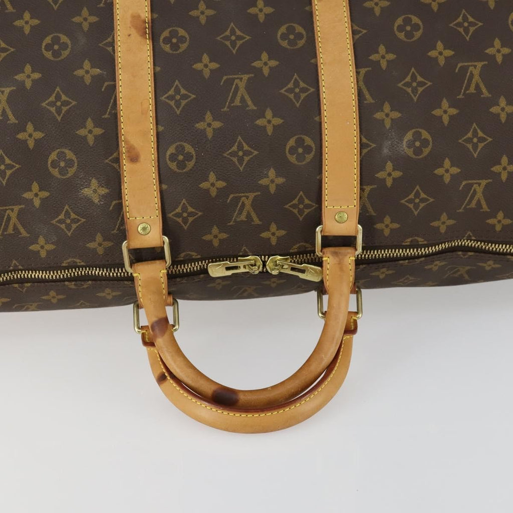 Louis Vuitton Keepall Bag Monogram Canvas Brown Canvas Travel Bag