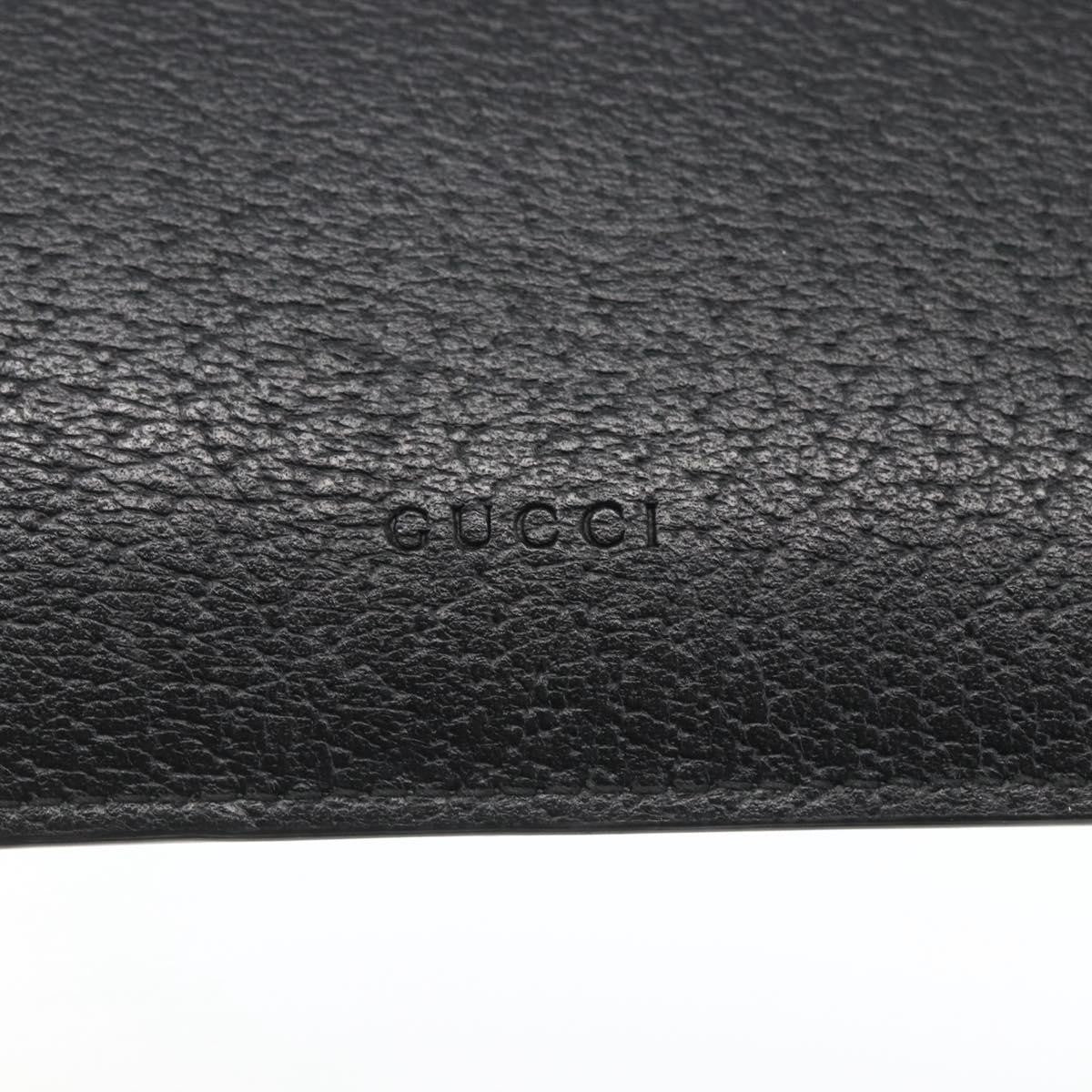 Gucci Gg Marmont Pouch Leather Black Leather Clutche & Pouche Bag (Pre-Owned)