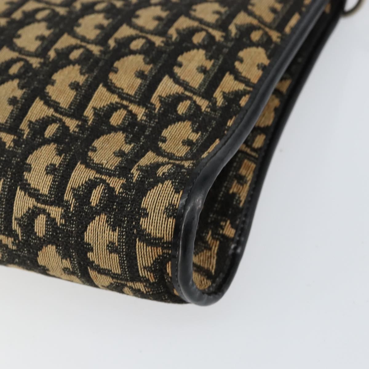 Christian Dior Vintage Trotter Shoulder Bag Canvas Navy Canvas Shoulder Bag Bag (Pre-Owned)