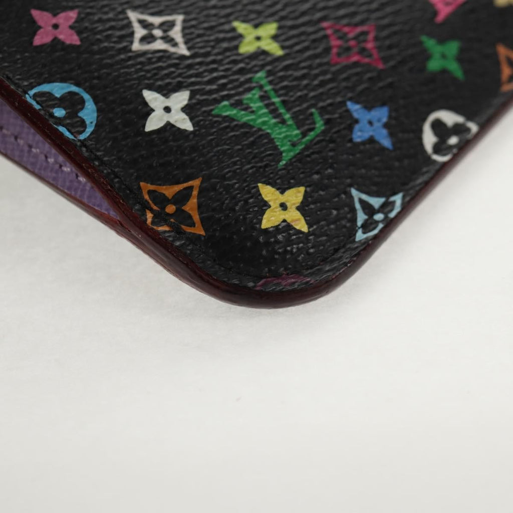 Louis Vuitton Pochette Clés Nm Monogram Multicolor Canvas Black Canvas Wallets Accessory