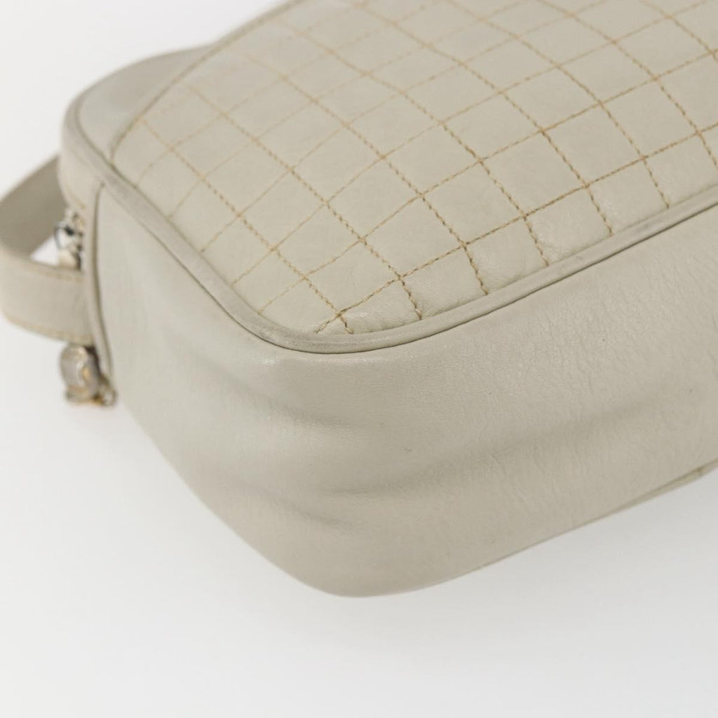 Celine Vintage Shoulder Bag Leather White Leather Shoulder Bag Bag