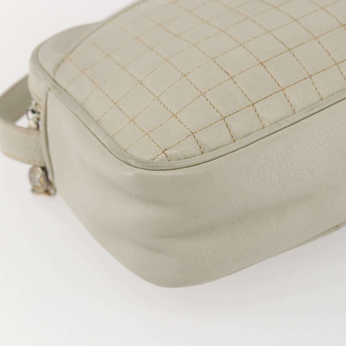 Celine Vintage Shoulder Bag Leather White Leather Shoulder Bag Bag