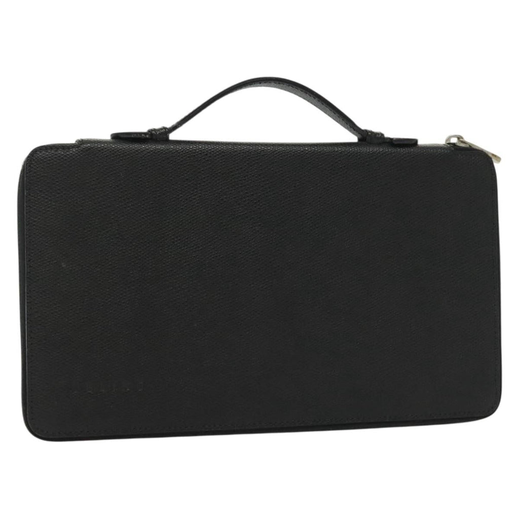 Celine Travel Organizer Leather Black Leather Clutche & Pouche Bag