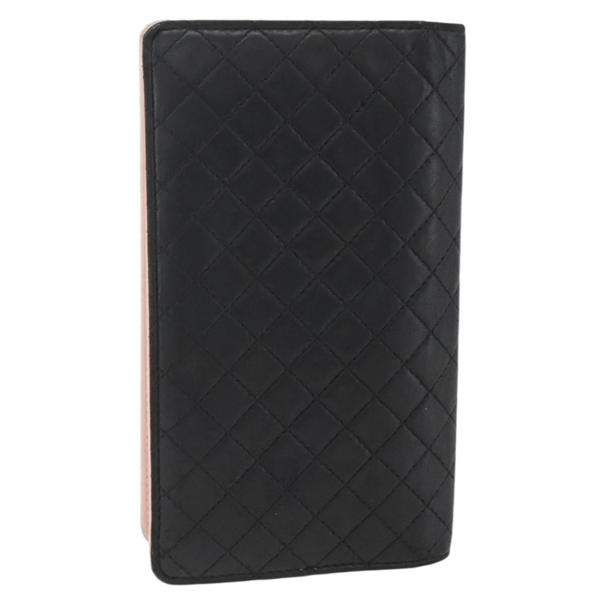 Chanel Vintage Cc Bifold Wallet Leather Black Leather Wallets Accessory
