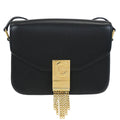 Celine C Bag Leather Small Black Leather Shoulder Bag Bag