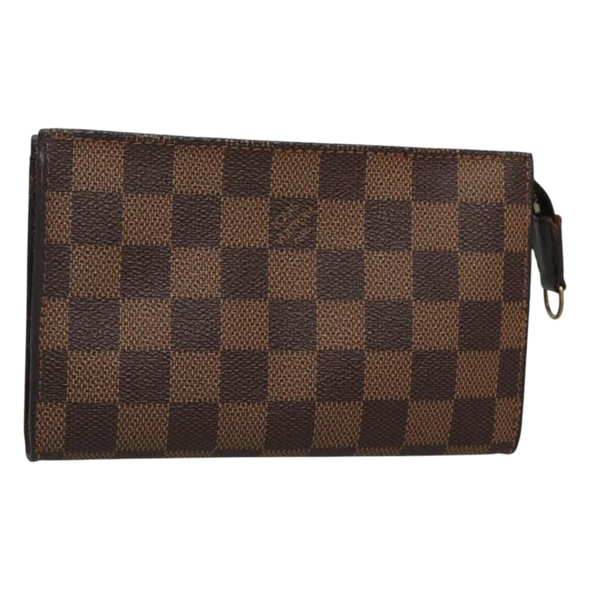 Louis Vuitton Marais Bucket Zip Pouch Damier Brown Canvas Clutche & Pouche Bag