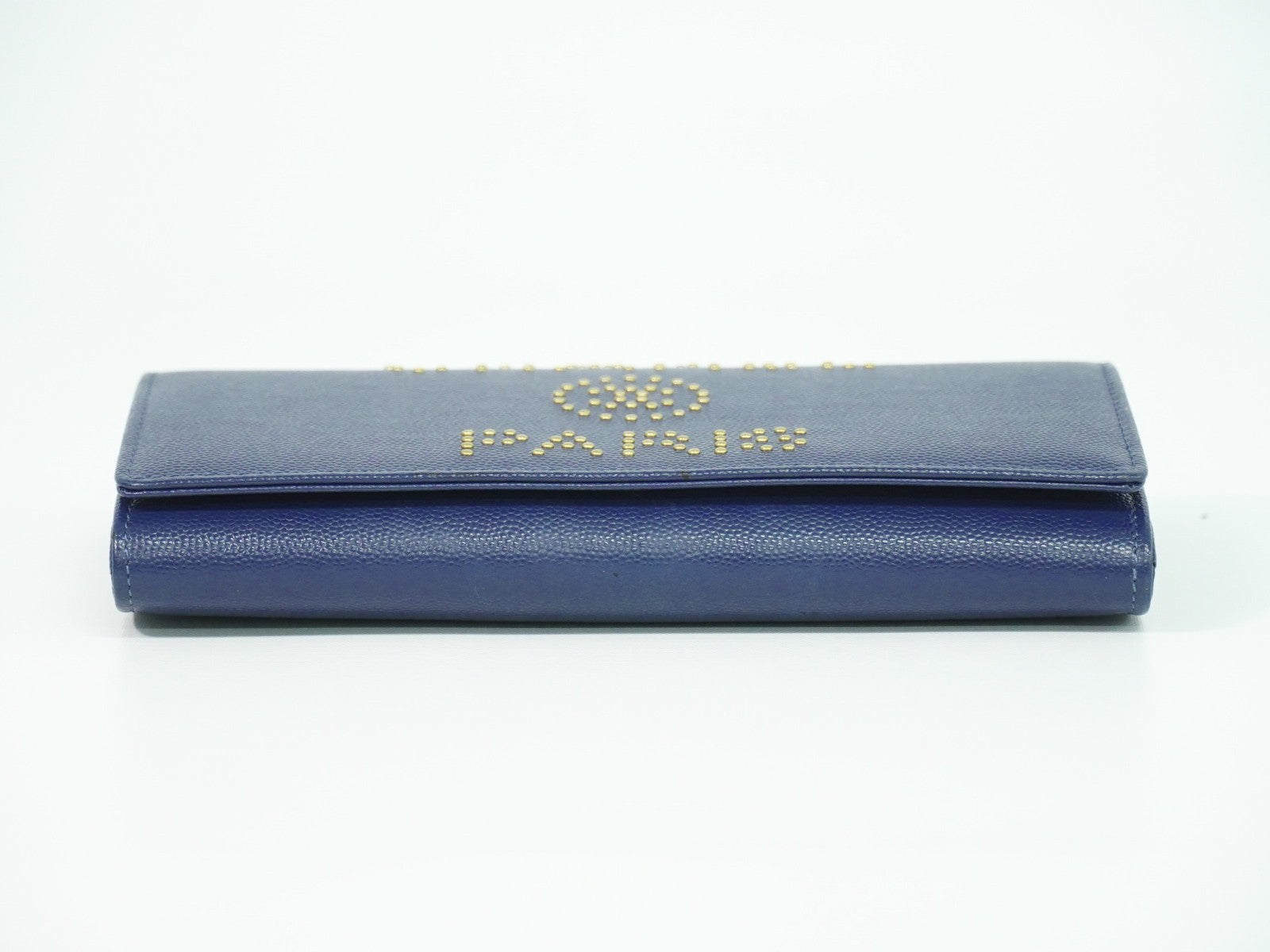 Chanel Deauville Flap Wallet Caviar Navy Leather Wallets Accessory