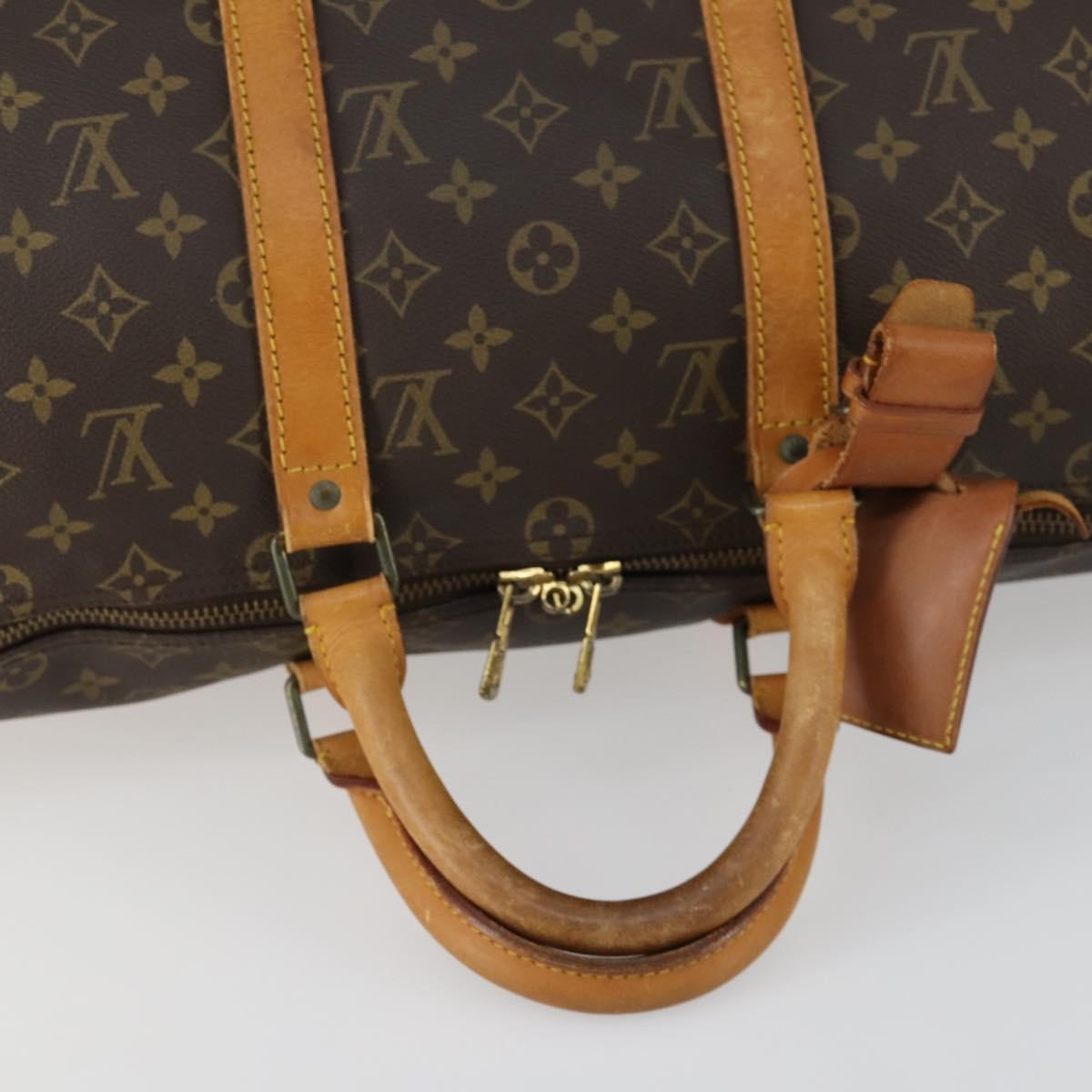 Louis Vuitton Keepall Bag Monogram Canvas Brown Canvas Travel Bag
