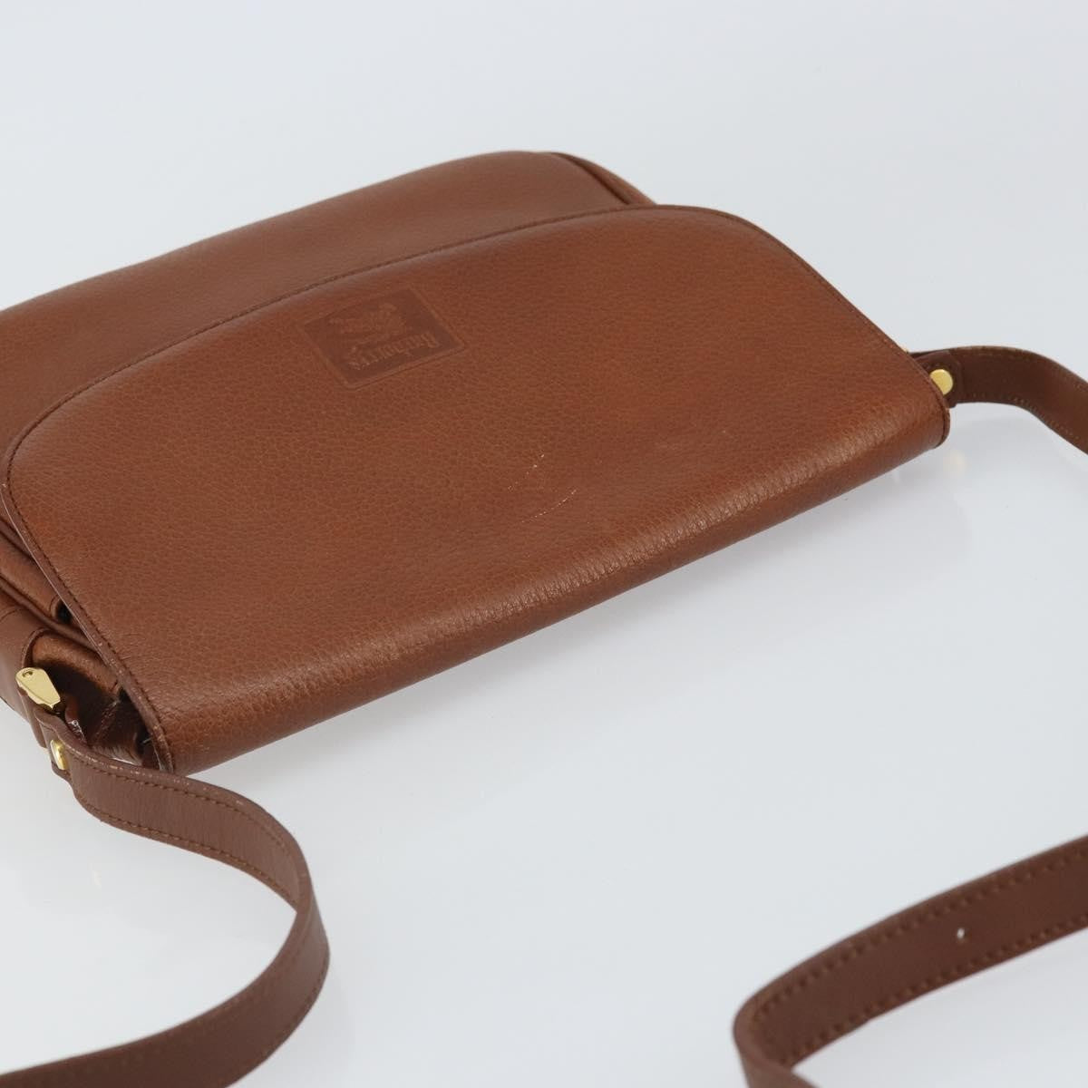 Burberry Vintage Shoulder Bag Leather Brown Leather Shoulder Bag
