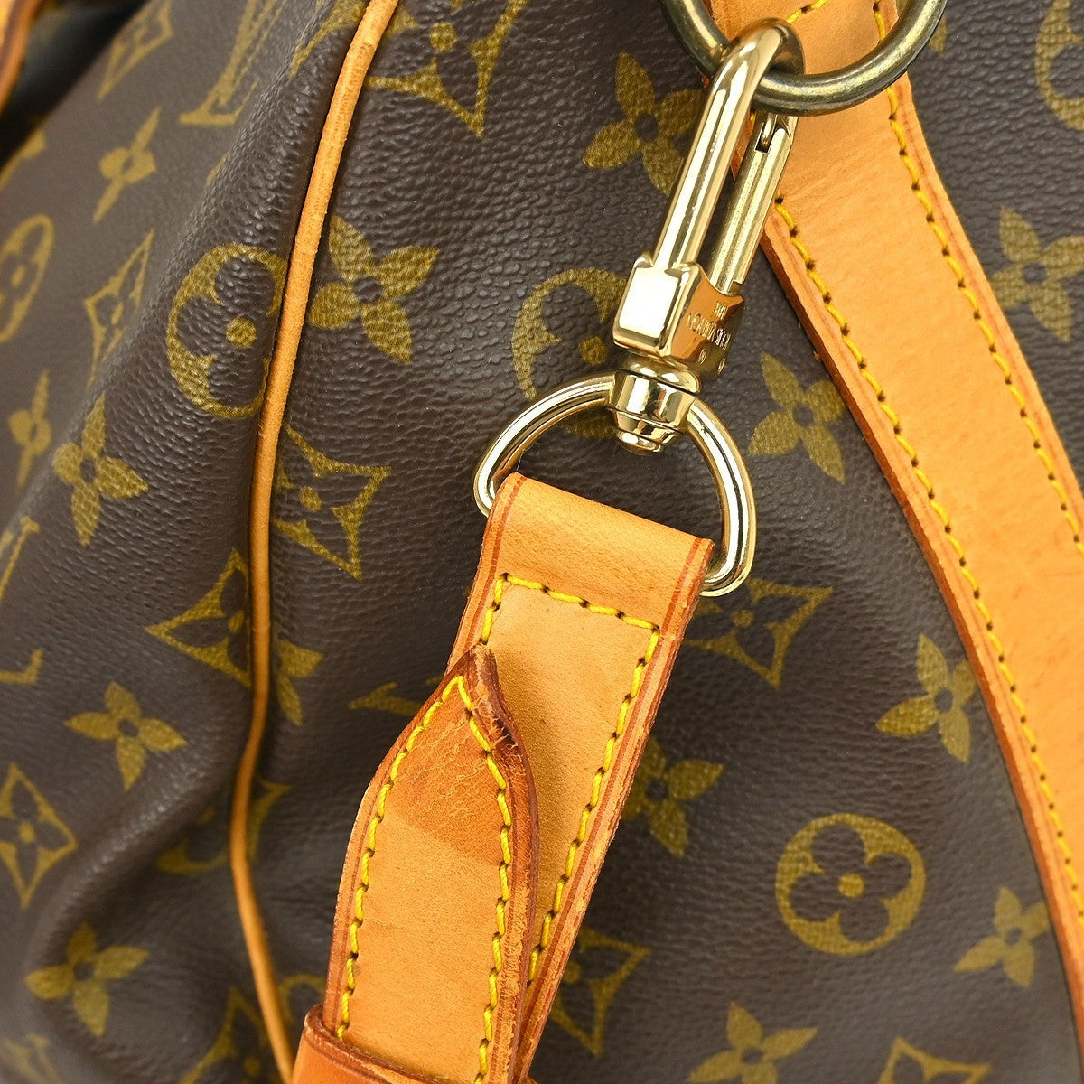 Louis Vuitton Keepall Bandouliere Bag Monogram Canvas Brown Canvas Travel Bag