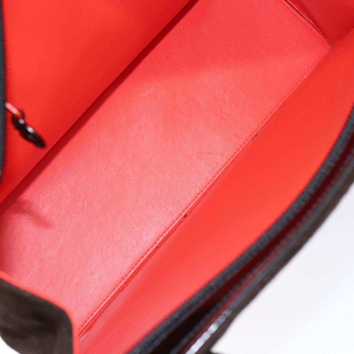 Chanel Vintage Logo Tote Suede Brown Suede Tote Bag Bag