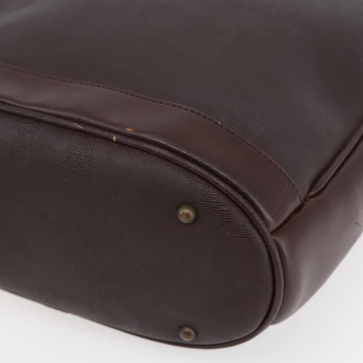 Christian Dior Vintage Trotter Handbag Canvas Brown Pvc Handbag (Pre-Owned)