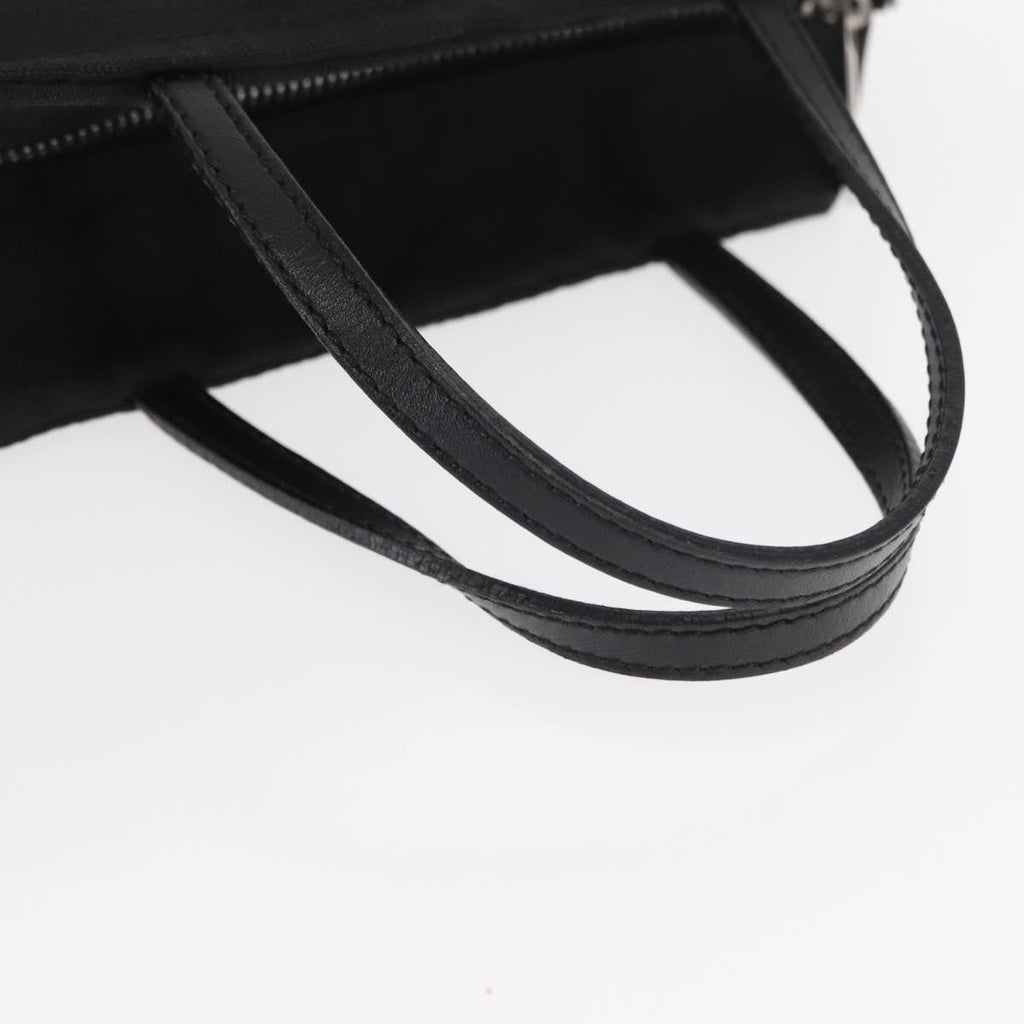 Fendi Vintage Handbag Canvas Black Canvas Handbag
