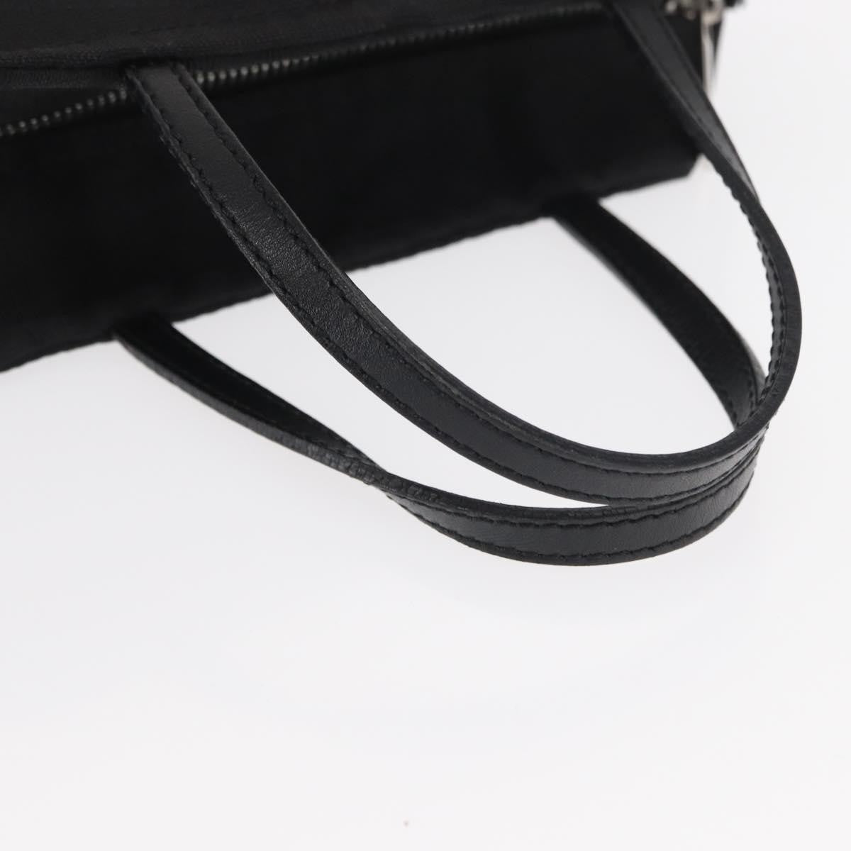 Fendi Vintage Handbag Canvas Black Canvas Handbag