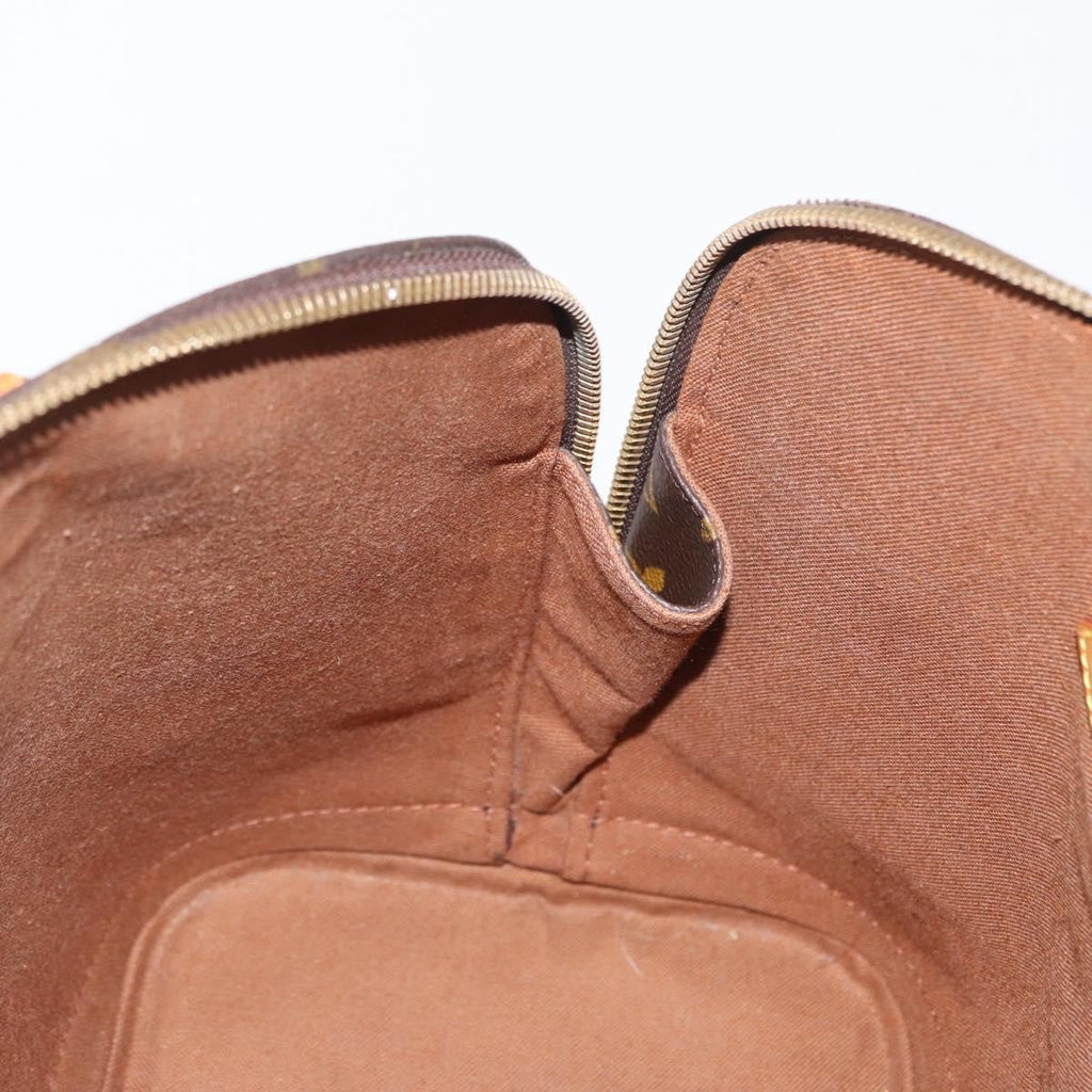 Louis Vuitton Alma Handbag Monogram Canvas Brown Canvas Handbag