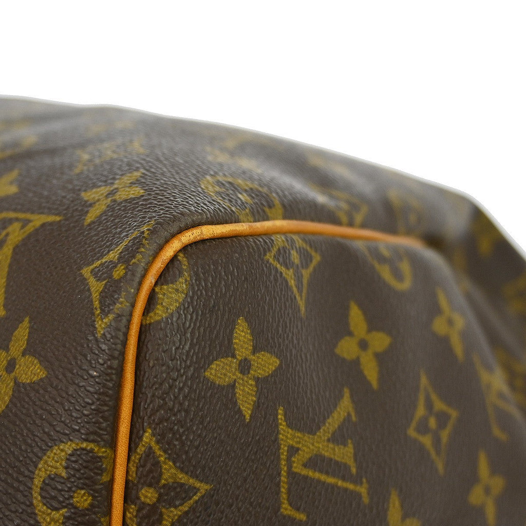 Louis Vuitton Keepall Bag Monogram Canvas Brown Canvas Travel Bag