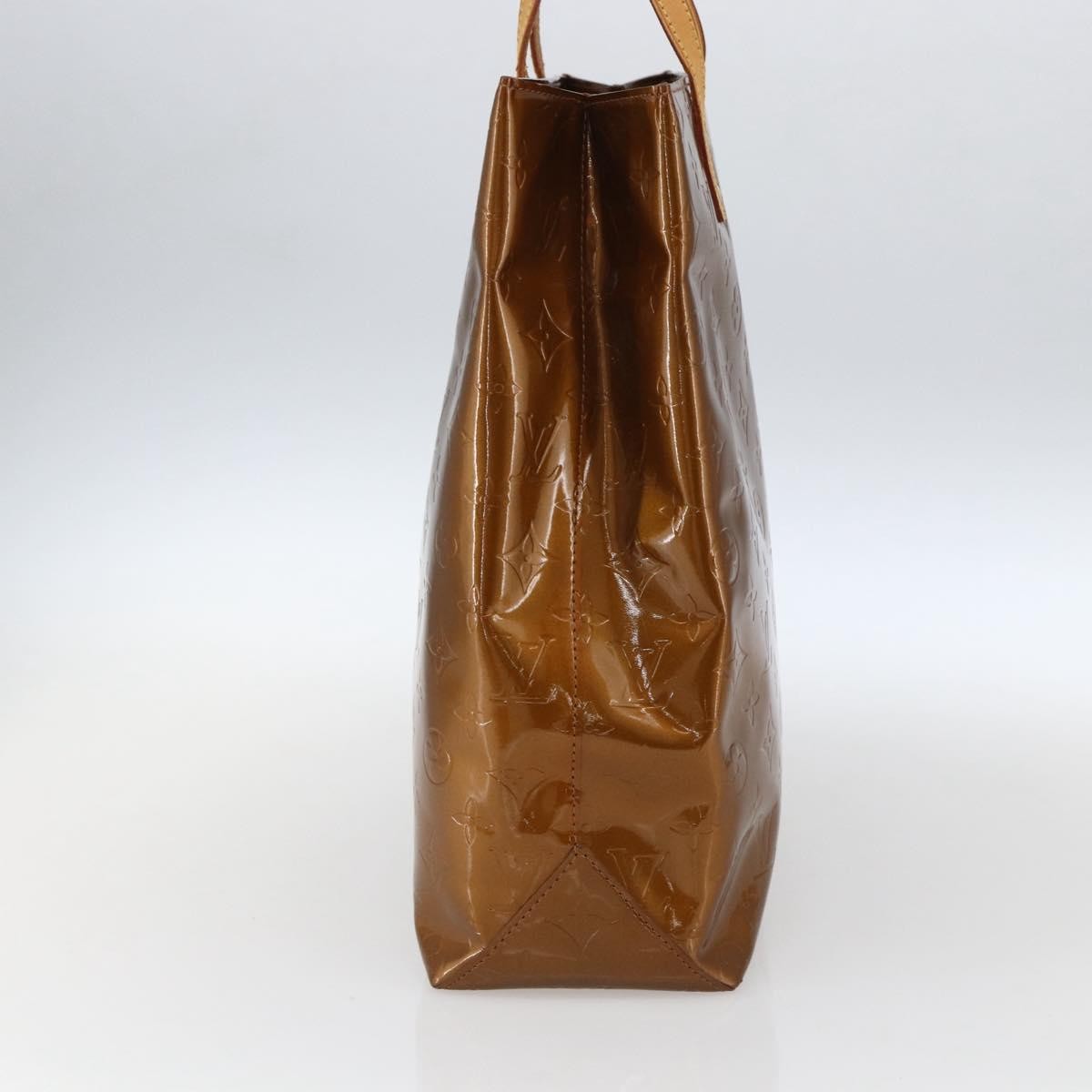 Louis Vuitton Reade Handbag Monogram Vernis Brown Patent_Leather Tote Bag