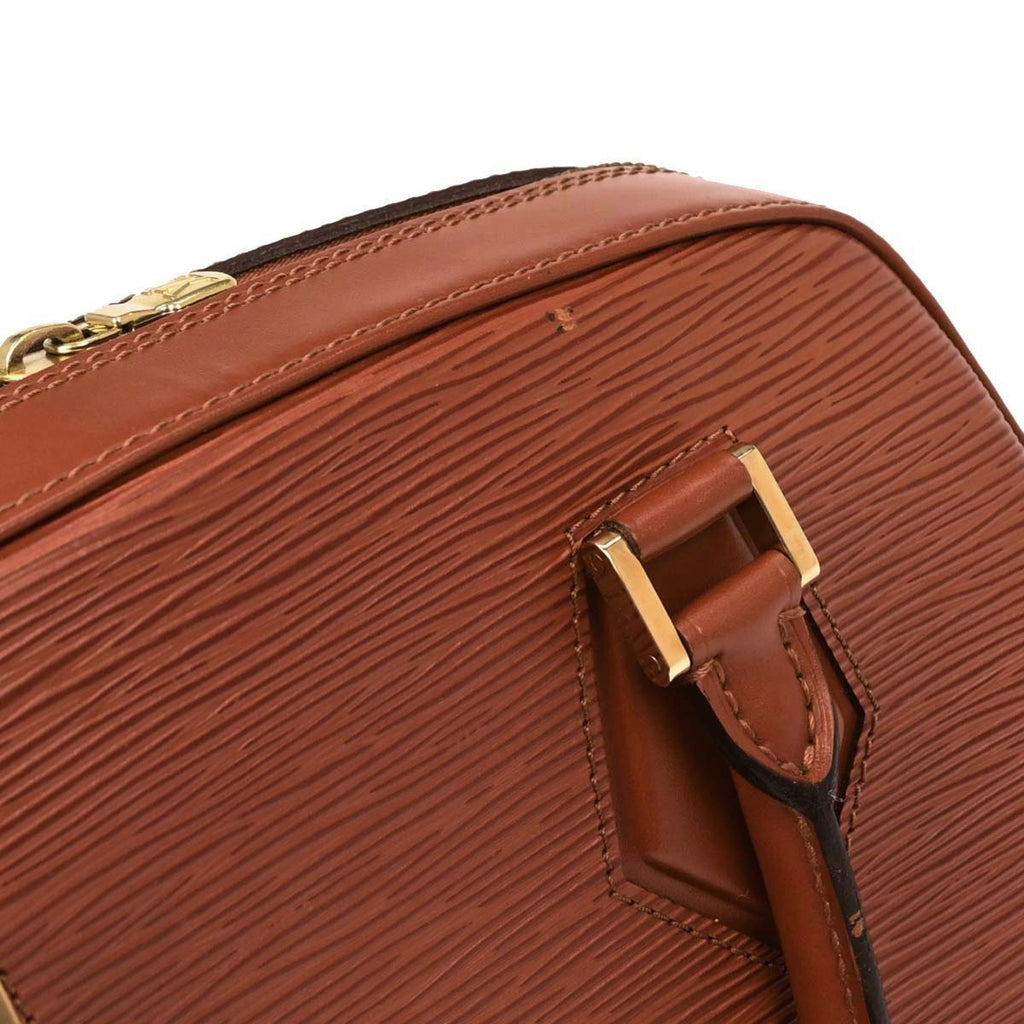 Louis Vuitton Sablons Handbag Epi Leather Brown Leather Handbag