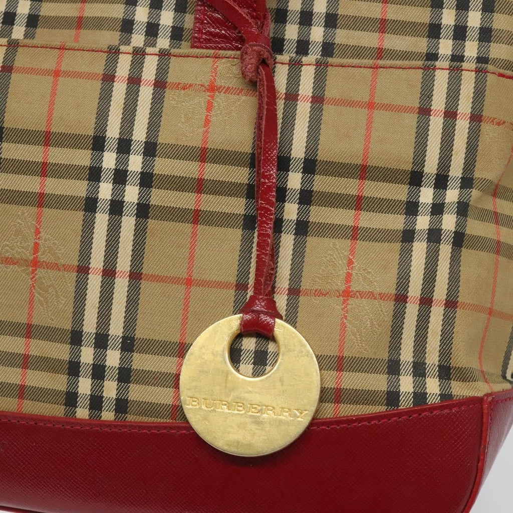 Burberry Nova Check Handbag Nova Check Canvas And Leather Beige Canvas Handbag