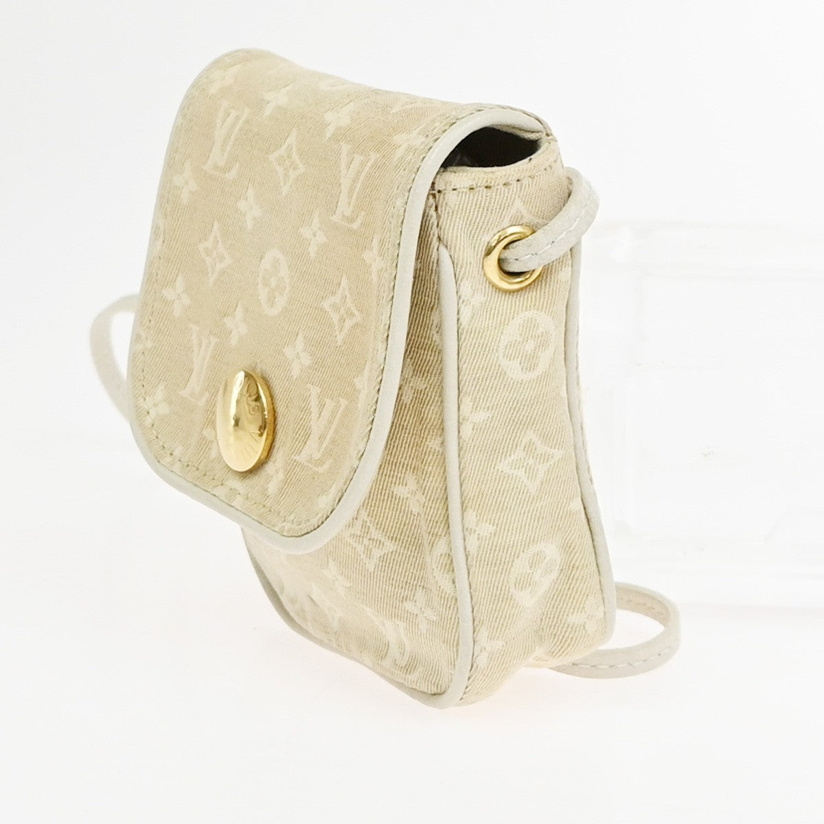 Louis Vuitton Cancun Pochette Monogram Mini Canvas Beige Canvas Clutche & Pouche Bag
