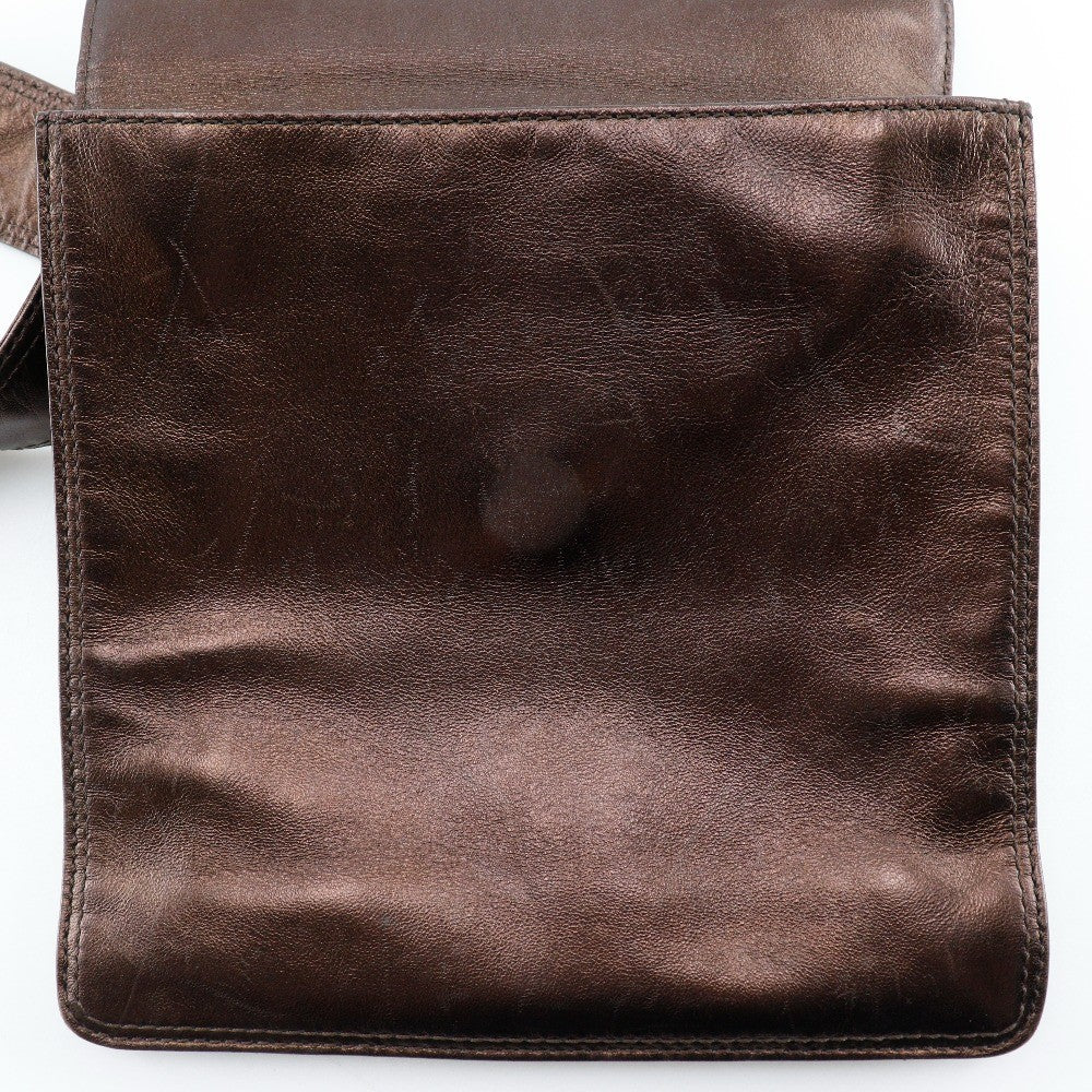 Chanel Vintage Shoulder Bag Leather Brown Leather Shoulder Bag Bag