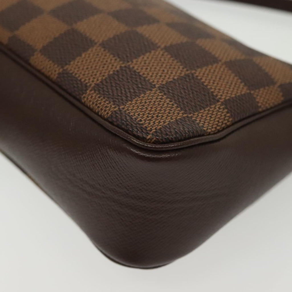 Louis Vuitton Trousse Make Up Bag Damier Canvas Brown Canvas Shoulder Bag