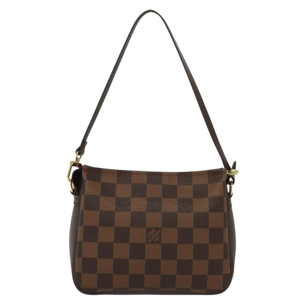 Louis Vuitton Trousse Make Up Bag Damier Canvas Brown Canvas Shoulder Bag