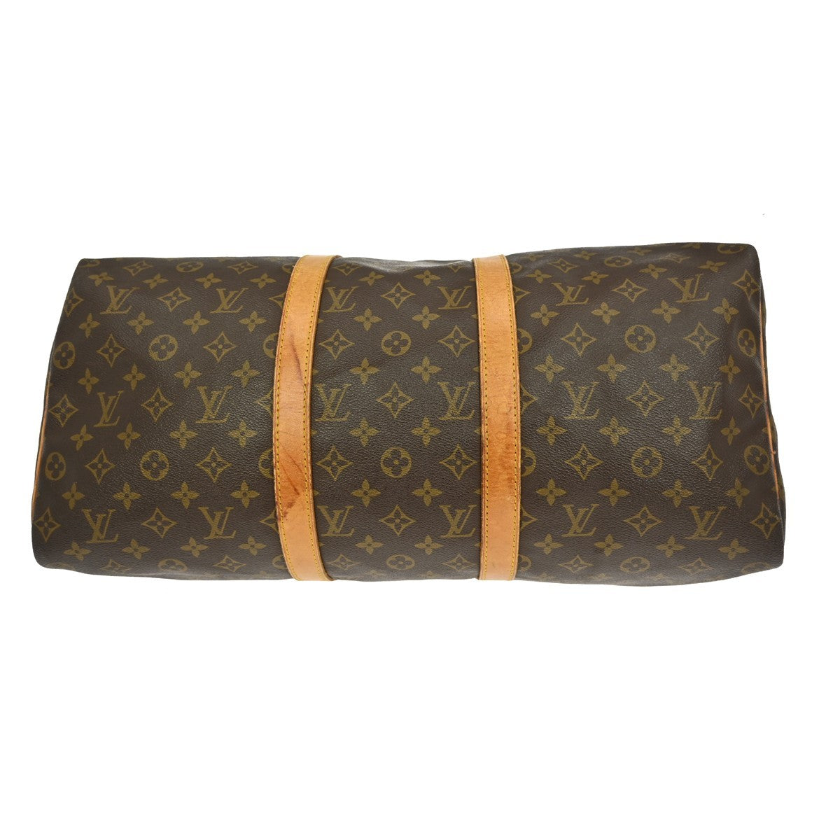 Louis Vuitton Keepall Bag Monogram Canvas Brown Canvas Travel Bag