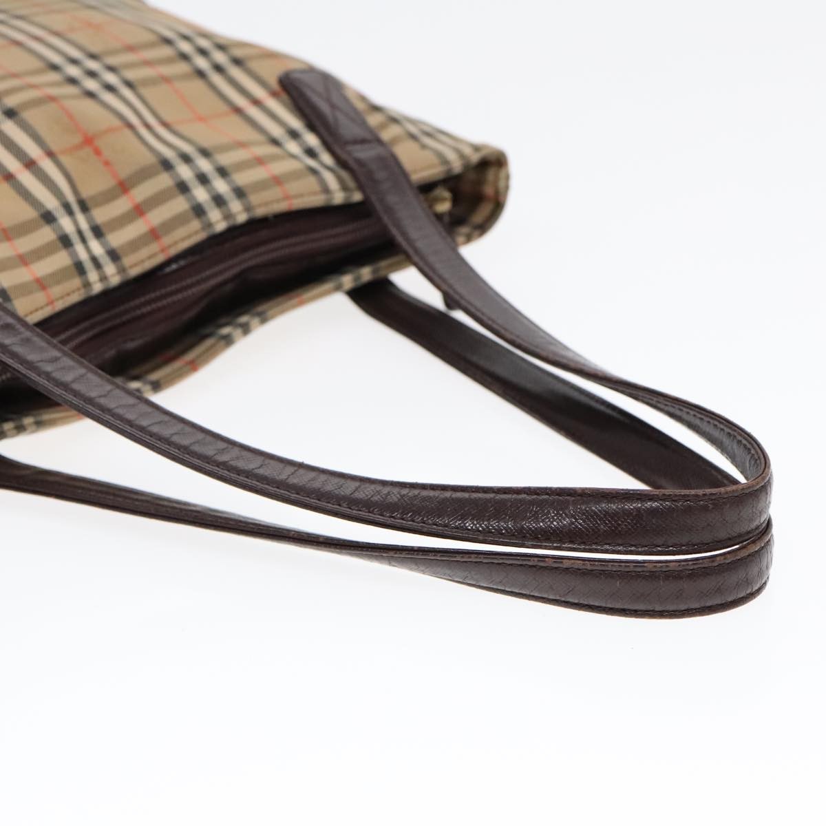 Burberry Nova Check Tote Canvas Check Pattern Beige Canvas Tote Bag