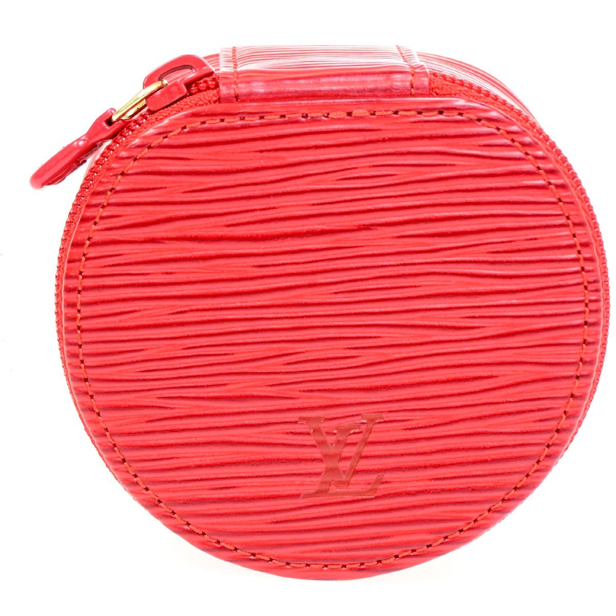 Louis Vuitton Ecrin Bijoux Jewelry Case Epi Leather Red Leather Clutche & Pouche Bag