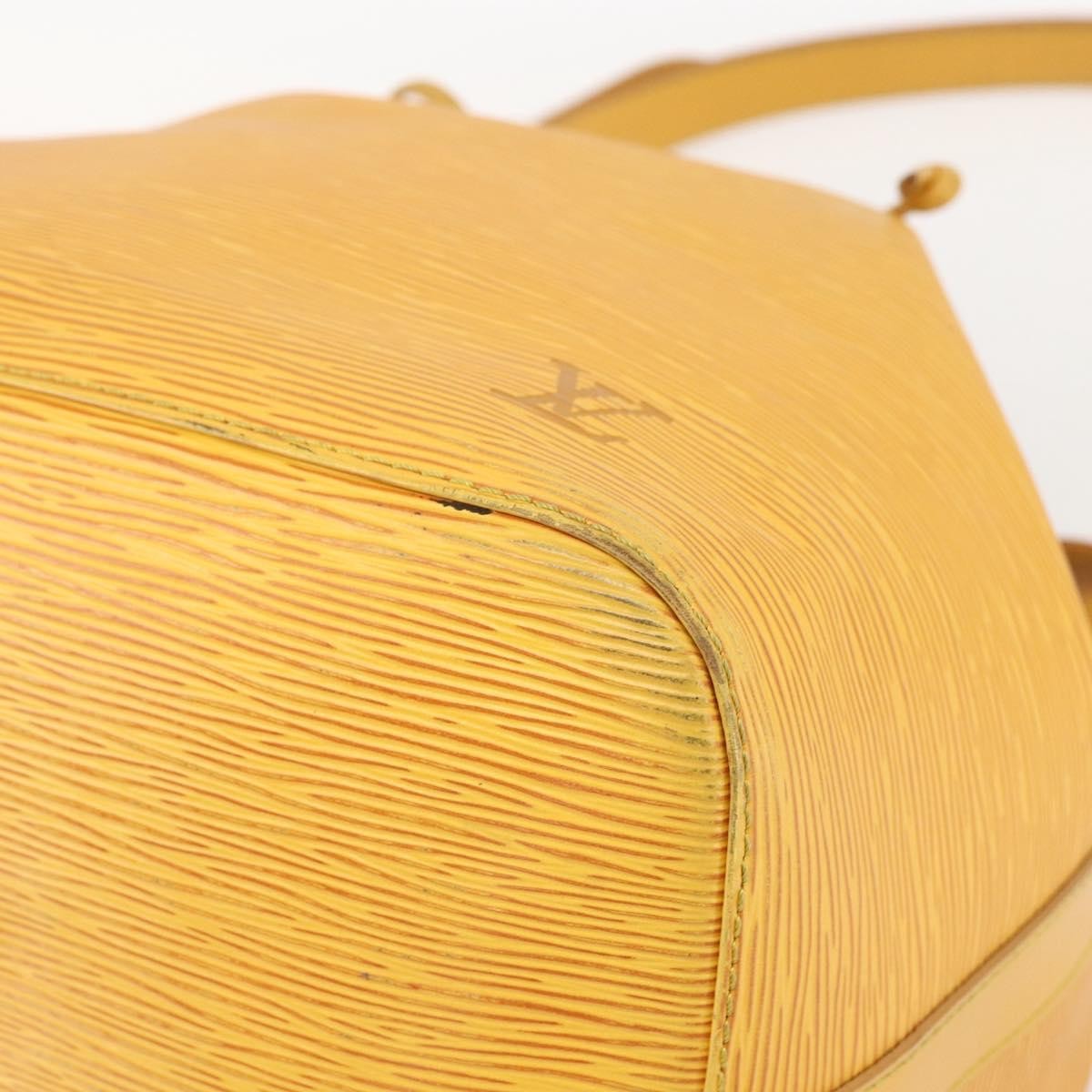 Louis Vuitton Petit Noe Handbag Epi Leather Yellow Leather Shoulder Bag