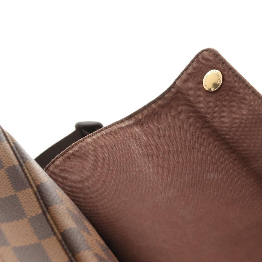 Louis Vuitton Naviglio Handbag Damier Brown Canvas Shoulder Bag