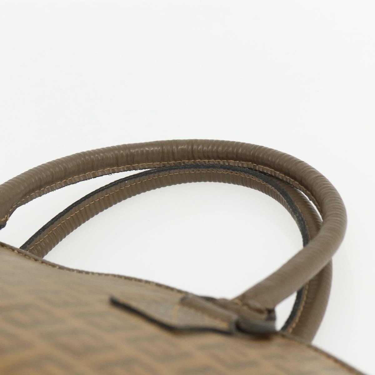 Fendi Zucchino Canvas Brown Canvas Handbag