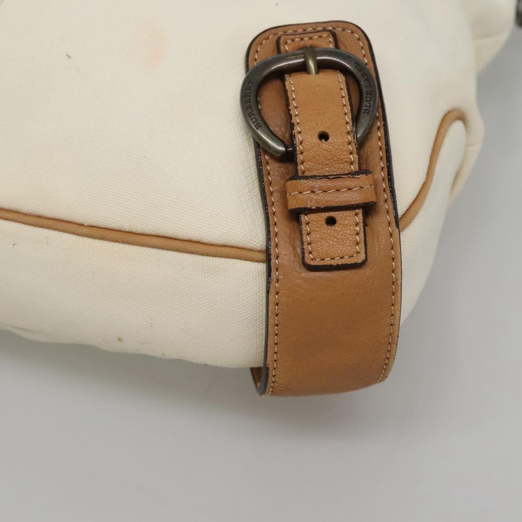 Burberry Blue Label Shoulder Bag Canvas White Canvas Shoulder Bag