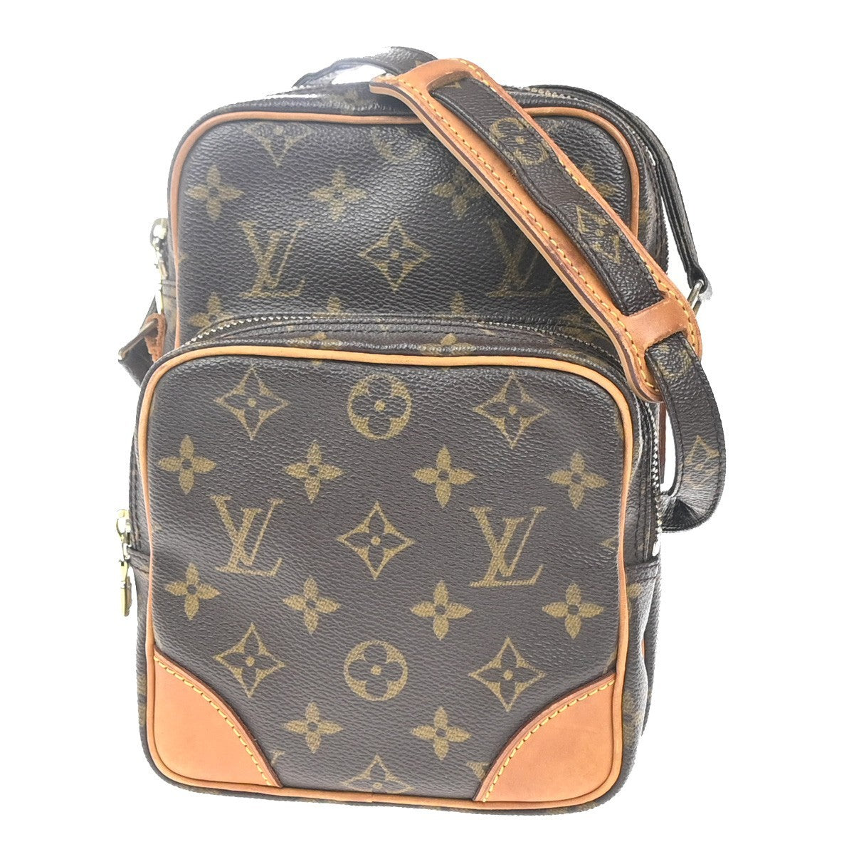 Louis Vuitton Amazone Bag Monogram Canvas Brown Canvas Shoulder Bag