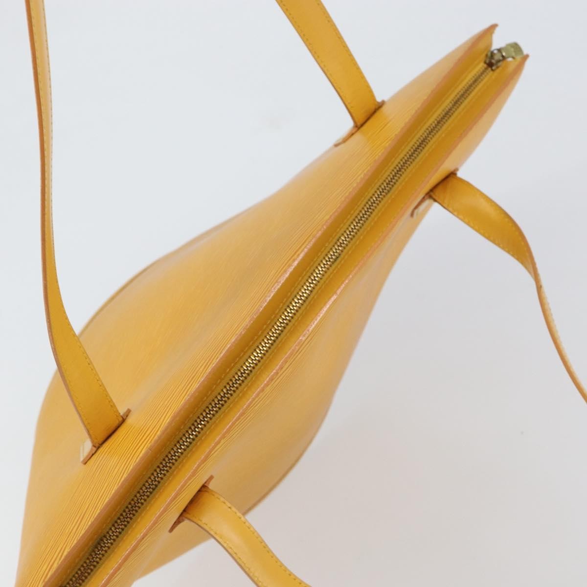 Louis Vuitton Saint Jacques Handbag Epi Leather Yellow Leather Shoulder Bag