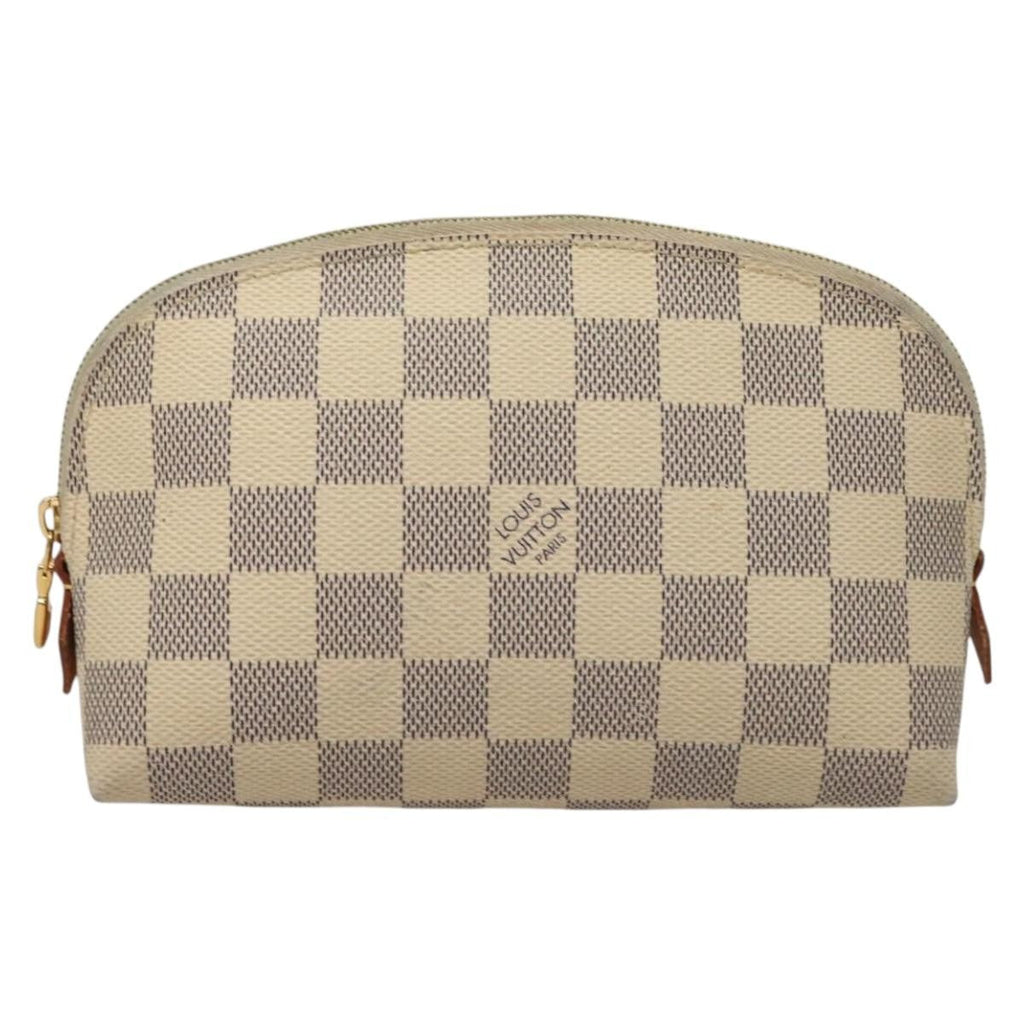 Louis Vuitton Cosmetic Pouch Damier White Canvas Bag
