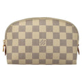 Louis Vuitton Cosmetic Pouch Damier White Canvas Bag