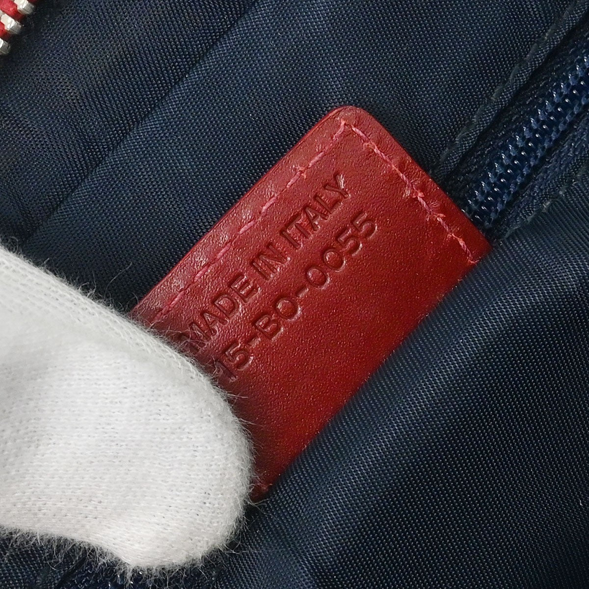 Christian Dior Vintage Trotter Zip Tote Diorissimo Canvas Navy Canvas Tote Bag Bag (Pre-Owned)