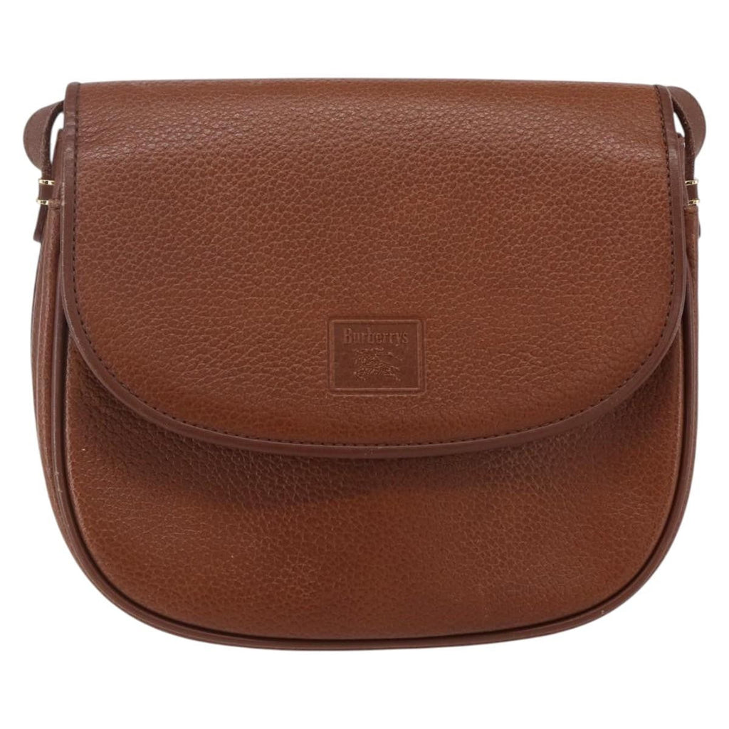 Burberry Vintage Shoulder Bag Leather Brown Leather Shoulder Bag