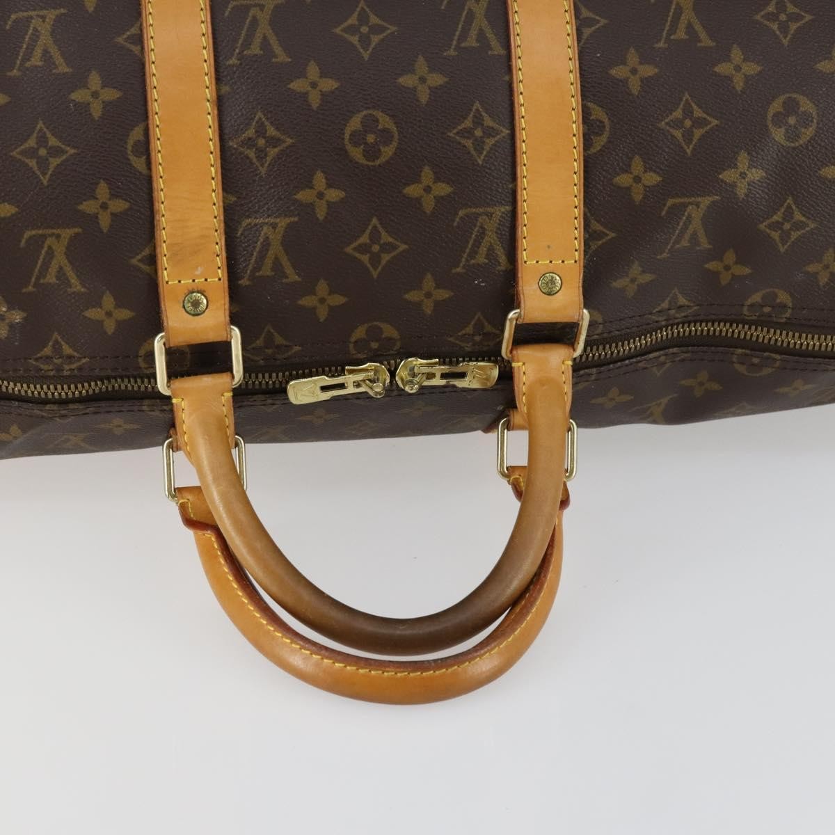 Louis Vuitton Keepall Bag Monogram Canvas Brown Canvas Travel Bag