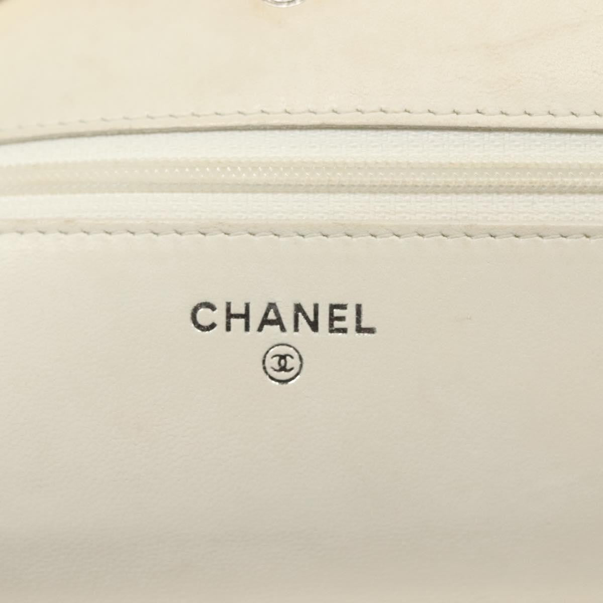 Chanel Wallet On Chain Tweed White Tweed Shoulder Bag Bag