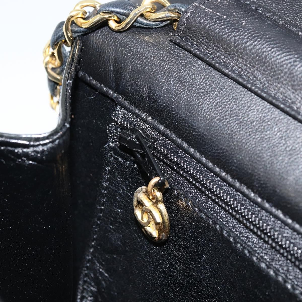 Chanel Wallet On Chain Quilted Patent Black Patent_Leather Shoulder Bag Bag