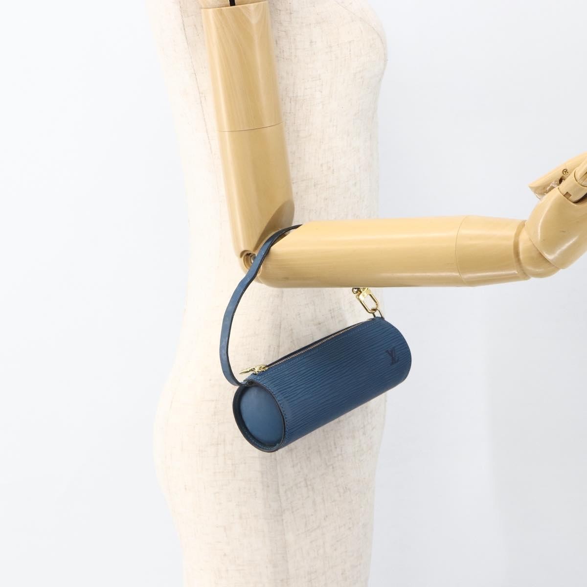 Louis Vuitton Soufflot Pochette Epi Leather Blue Leather Clutche & Pouche Bag