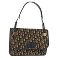 Christian Dior Vintage Trotter Shoulder Bag Canvas Navy Canvas Shoulder Bag Bag (Pre-Owned)