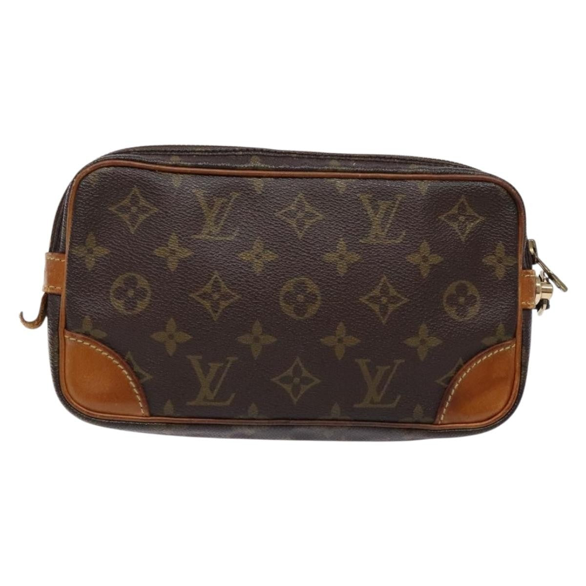 Louis Vuitton Marly Dragonne Clutch Monogram Canvas Brown Canvas Clutche & Pouche Bag